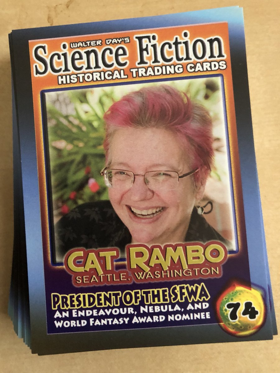 Catrambo's tweet photo. Got these at #nebulas2018 Follow & RT and I’ll pick folks to mail them to tomorrow! (Think I can cover everyone but no promises) https://t.co/lUONVBA9ui