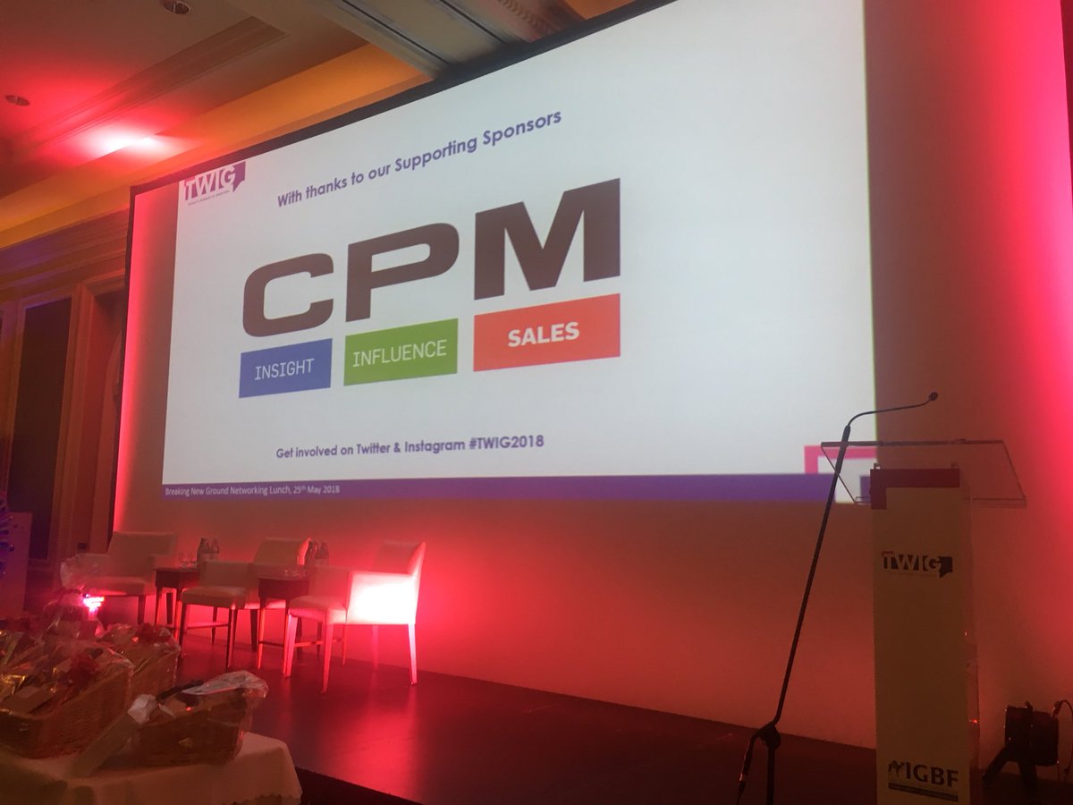 CPMIRE's tweet photo. What a fantastic day #twig18 Very proud to be a main sponsor and supporting Women in Grocery! #Retail #grocery https://t.co/WH8djEK4Ek