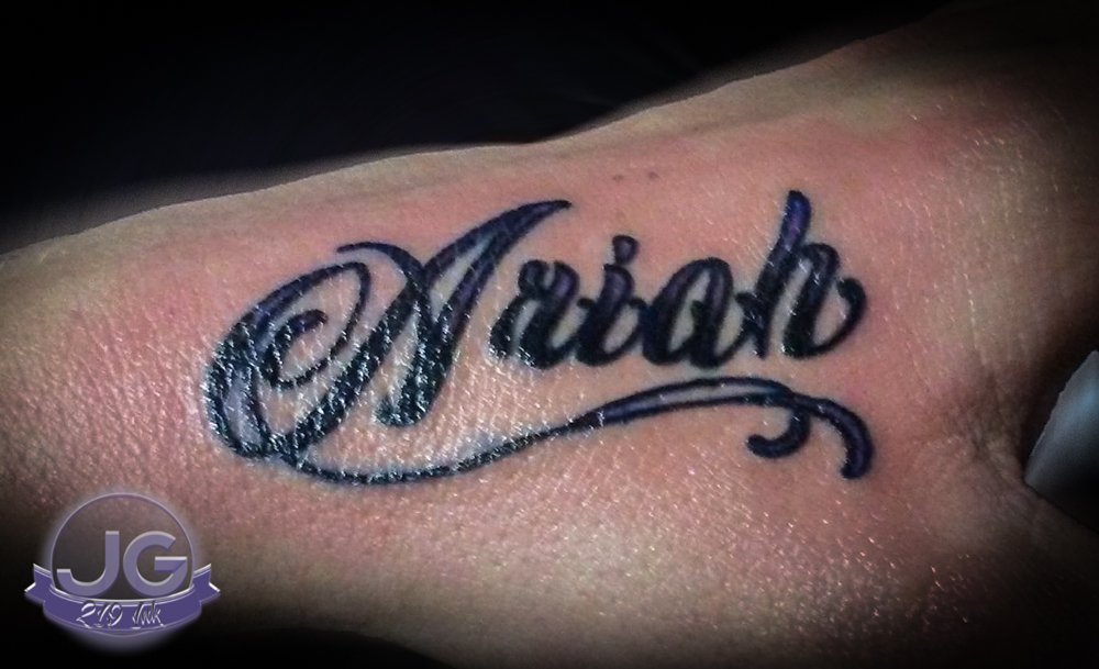 aaru name tattoo with jv art  YouTube