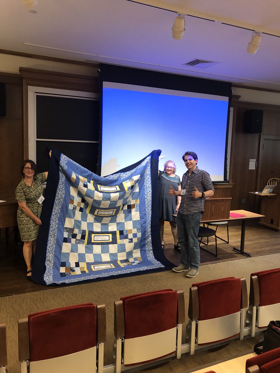 AHPaul1's tweet photo. The winner of the literacy quilt, Dan! #brawnsi18 https://t.co/6ECJEldKMW