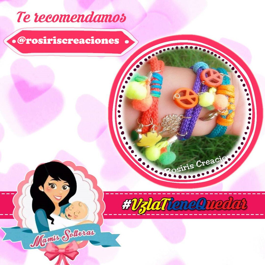 Si estás en la búsqueda de un detalle único para ti, tus hijas, sobrinas o simplemente deseas regalar calidad, no dudes contactar a @rosiriscreaciones quien tiene para ofrecer accesorios para cualquier ocasión #VzlaTieneQueDar #MamisSolterasRecomienda