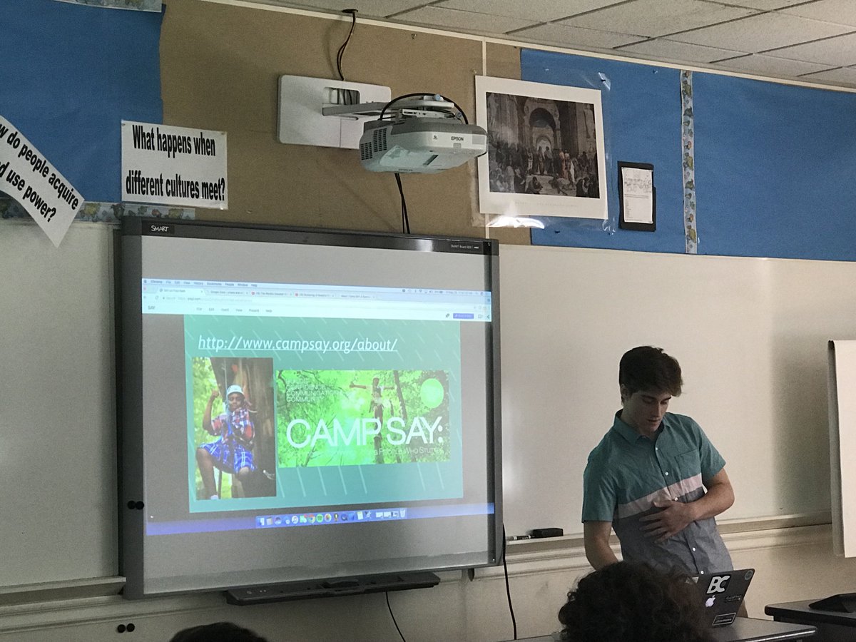 PennCharter's tweet photo. Alex worked with SAY for his #pcseniorcomp. SAY offers programs for kids who stutter. He worked to find new media outlets to reach more families and kids about the programs, so they can be around peers, have fun & gain confidence. https://t.co/XiX6wHbX96