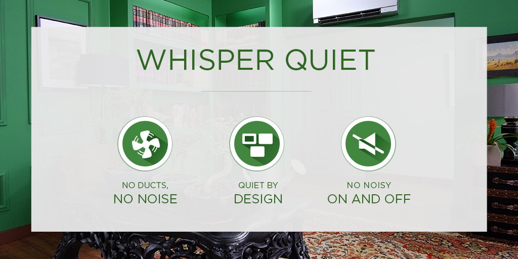 MitsubishiHVAC's tweet image. Indoors and out, our units are so quiet, you can barely hear how hard they're working. #HVAC bddy.me/2J6r2V2