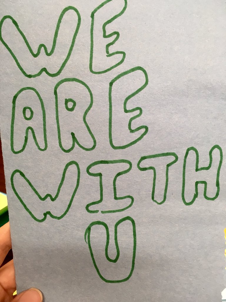 lynnshon's tweet photo. Sending love and words of empathy from #MS88 to #SantaFeStrong. "We are here with u". https://t.co/Py9azBUbzf