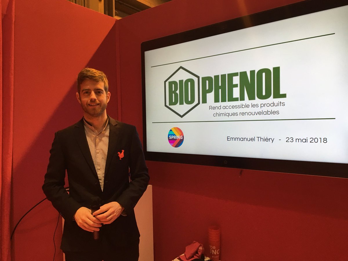 Pitch de Emmanuel Thiery  <a href="/Biophenolfr/">Biophenol</a> à #VivaTech stand   H49 <a href="/CCI_Paris_IdF/">CCI Paris IdF</a>