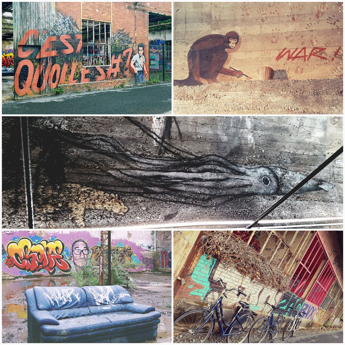 Les arts urbains explorent la #courrouze . Découverte de la nouvelle fresque de #war <a href="/metropolerennes/">Rennes Ville et Métropole</a> #warindawest