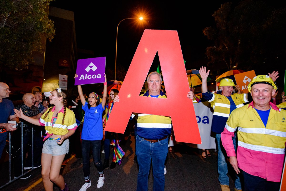 Alcoa's tweet photo. Congrats to Alcoa Pinjarra Refinery Manager Mark Hodgson winner of the Australian LGBTI Inclusion Awards 2018 Network Leader of the Year for championing diversity in the workplace. https://t.co/rEeZBjRTfE #Diversityandinclusion #AWEI2018 #InclusionAwards2018 #elementofpossibility https://t.co/HMMaz9P9bM