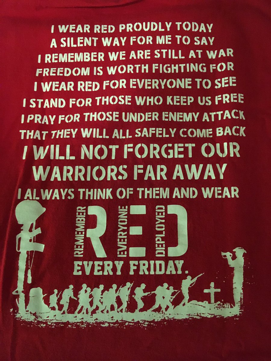 Taz Huneke (@kbhtaz65) on Twitter photo I proudly wear RED every Friday!!!!! I proudly wear RED every Friday!!!!!