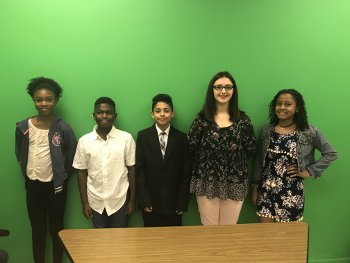 HCPS_ELEMC's tweet photo. Today we said goodbye to our students. I just want to give a huge shout out to the 5th graders who worked so hard on our news crew this year.  We will miss you next year, but we know you are going to SUCCEED in middle school!! https://t.co/9zpZPZCvZO