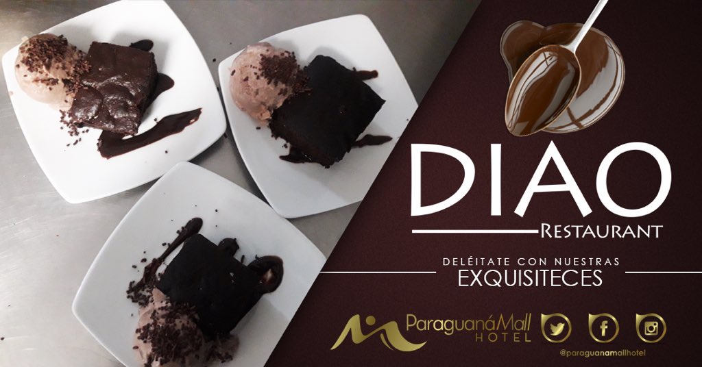 No hay problema que este Brownie no pueda arreglar👌🏻🍽 Visítanos en nuestro 🔺DIAO REDTAURANT🔺 y deléitate con nuestras exquisiteces .

☎️0269-391.18.00