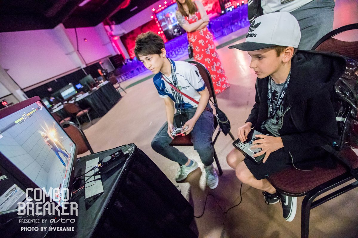 Vexanie's tweet image. If this kid can show up to #CB2018 and ask @john_takeuchi to play casuals, you can show up to your locals.