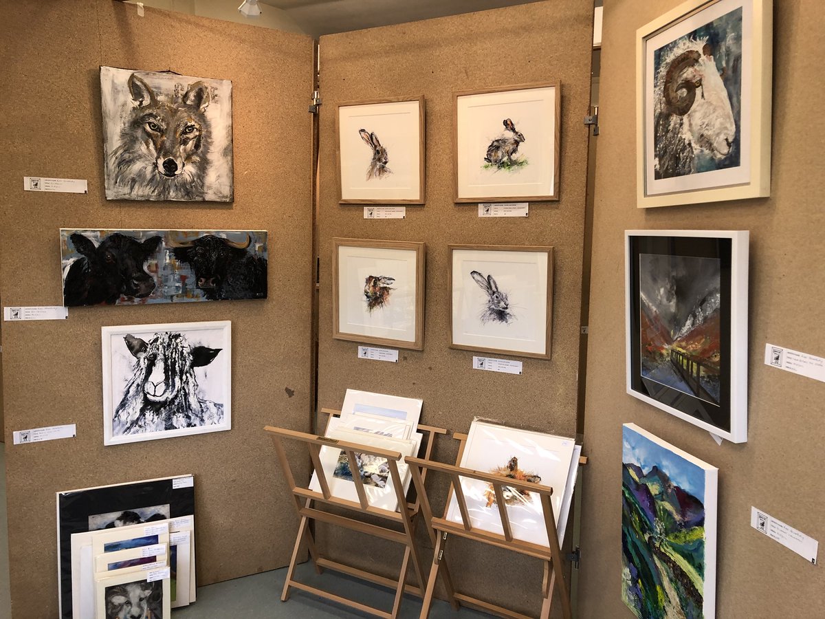 Fantastic transformation of our primary school in #eskdale #cumbria for #art show weekend. Lots of fantastic art &amp; #crafts for sale &amp; beautiful cream teas. Please come &amp; visit us and please retweet to spread the word - this weekend Sat, Sun &amp; Mon.