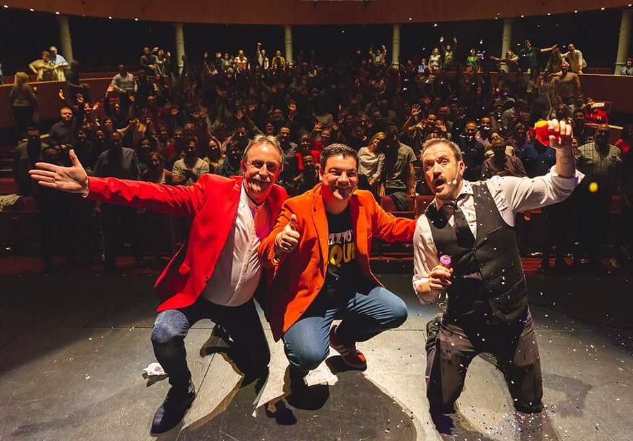 Con el corazón os hablo, ni en el mejor de mis sueños me hubiera imaginado hace unos años estar en esta foto, soy muy feliz!! <a href="/Santihumor/">Santi Rodriguez</a> <a href="/AlexODogherty/">Alex O'Dogherty</a> #gachascomedy