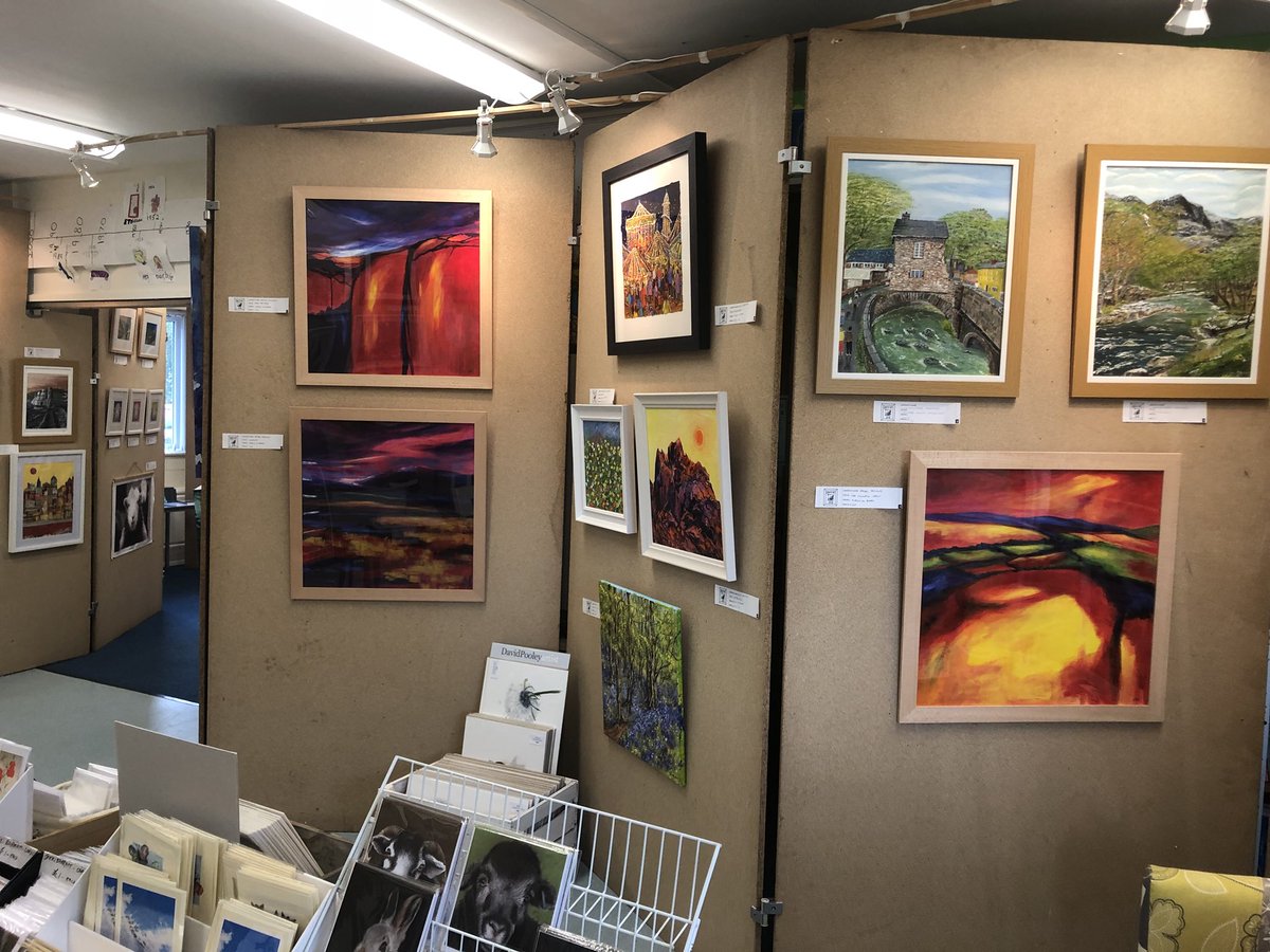 Fantastic transformation of our primary school in #eskdale #cumbria for #art show weekend. Lots of fantastic art &amp; #crafts for sale &amp; beautiful cream teas. Please come &amp; visit us and please retweet to spread the word - this weekend Sat, Sun &amp; Mon.