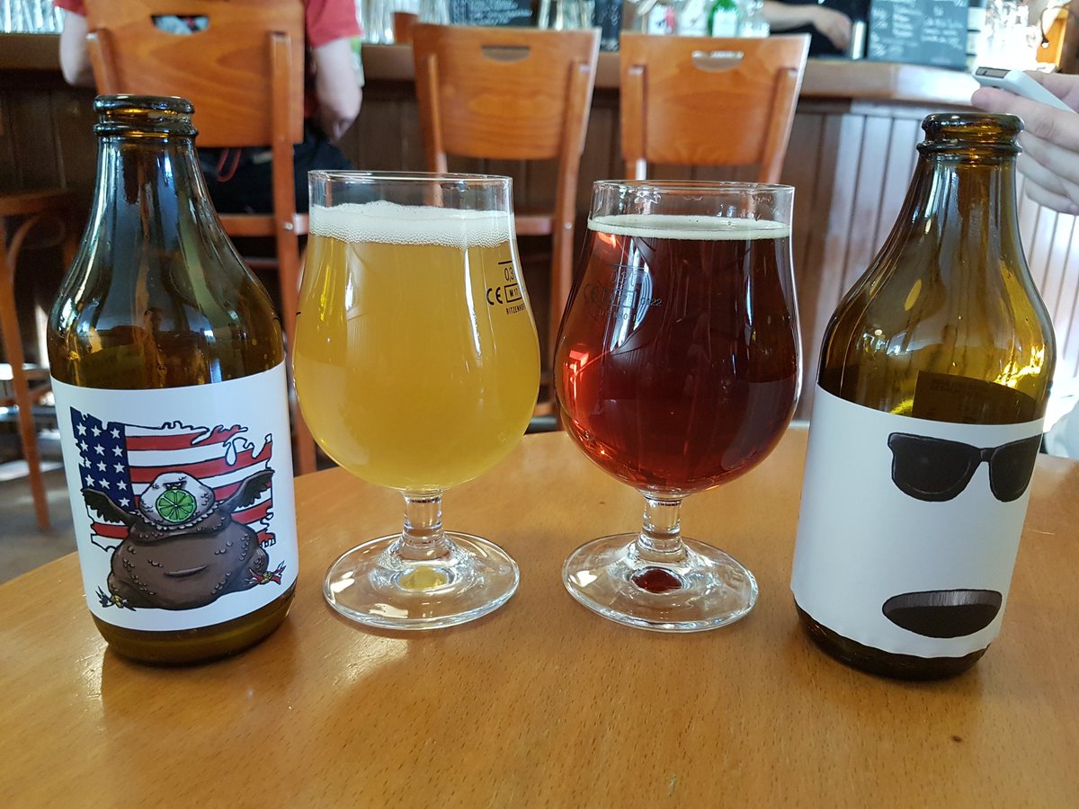 Felt like having a couple of brewskies! Lime gose and coffee barley wine from <a href="/brewski_se/">Brewski</a>, both unique and tasty. #craftbeer