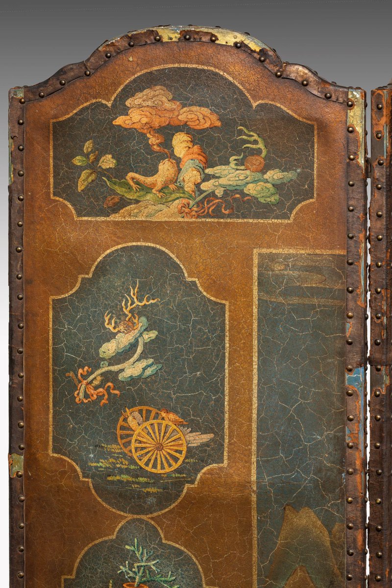 HseWindsor's tweet image. Mid 19th Century Five Fold Screen on Canvas Ground. The central panels of garden scenes with figures, exotic birds and foliage.
c1850 Ref 8001

For more details: bit.ly/2KKjGUg

#antique #screen #firescreen #homedecore #interiors #style #antiquefurniture