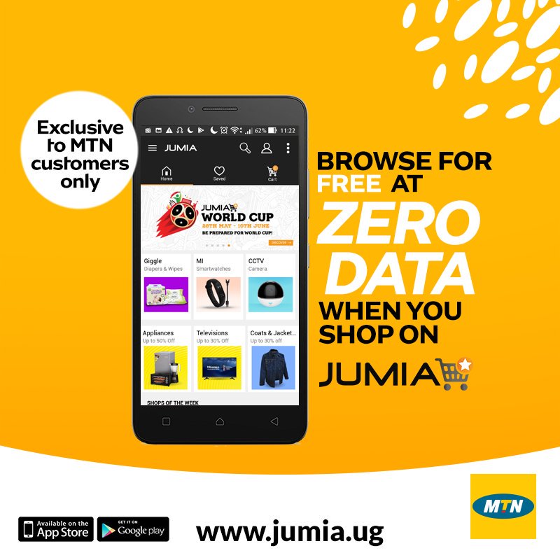 Jumia Uganda on Twitter "You can now use both our app & website on MTN