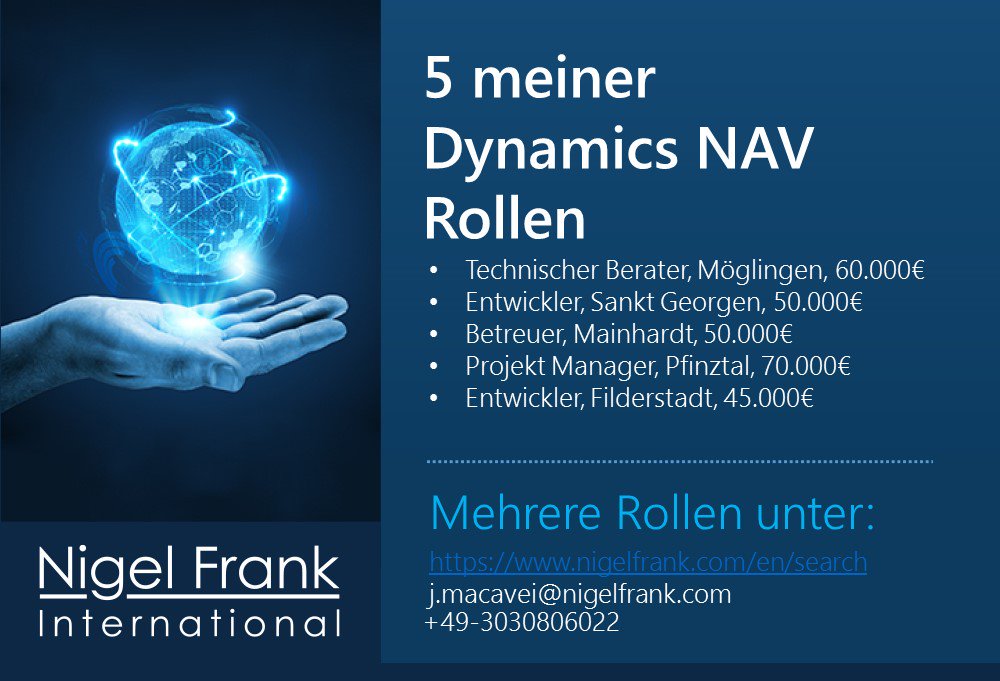JMacavei's tweet image. #FRG #MSDynamicsNAV #nav #navision #dynamics #microsoftpartner #microsoftdynamics #microsoftdynamicsnav #developers #programmers #consultants #projectmanagers #entwickler