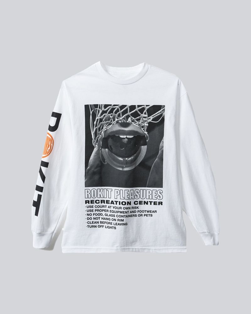 ROKIT x PLEASURES Regulation LS Tee - White • > buff.ly/2ku2t6l