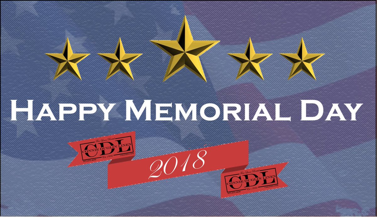 CDLinen's tweet image. We hope everyone has a fun Memorial Day Weekend