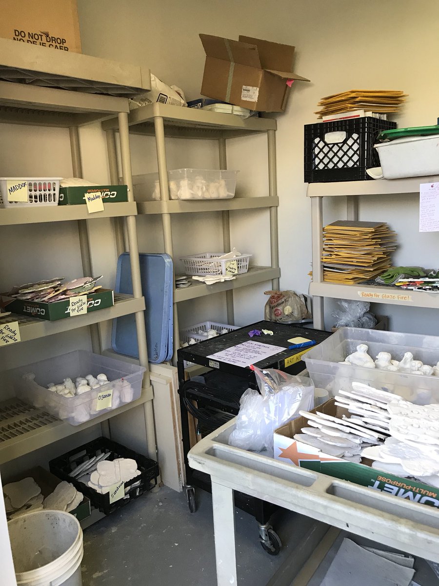 mcfeesartstudio's tweet photo. Feeling fierce as this fish after spending two hours this morning unloading and reloading a HOT kiln, organizing hundreds of projects, and creating a kiln schedule for next week. #artteacherlife #clayfordays #arted #beDSE #IamDSISD https://t.co/SYaij0ko6L