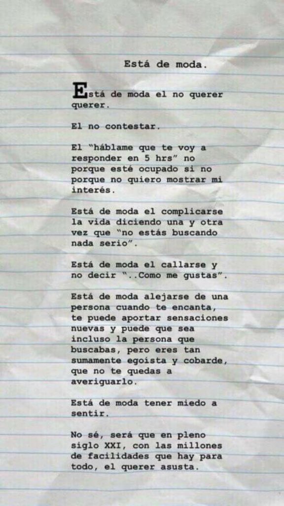 Debemos de acabar con esta moda.