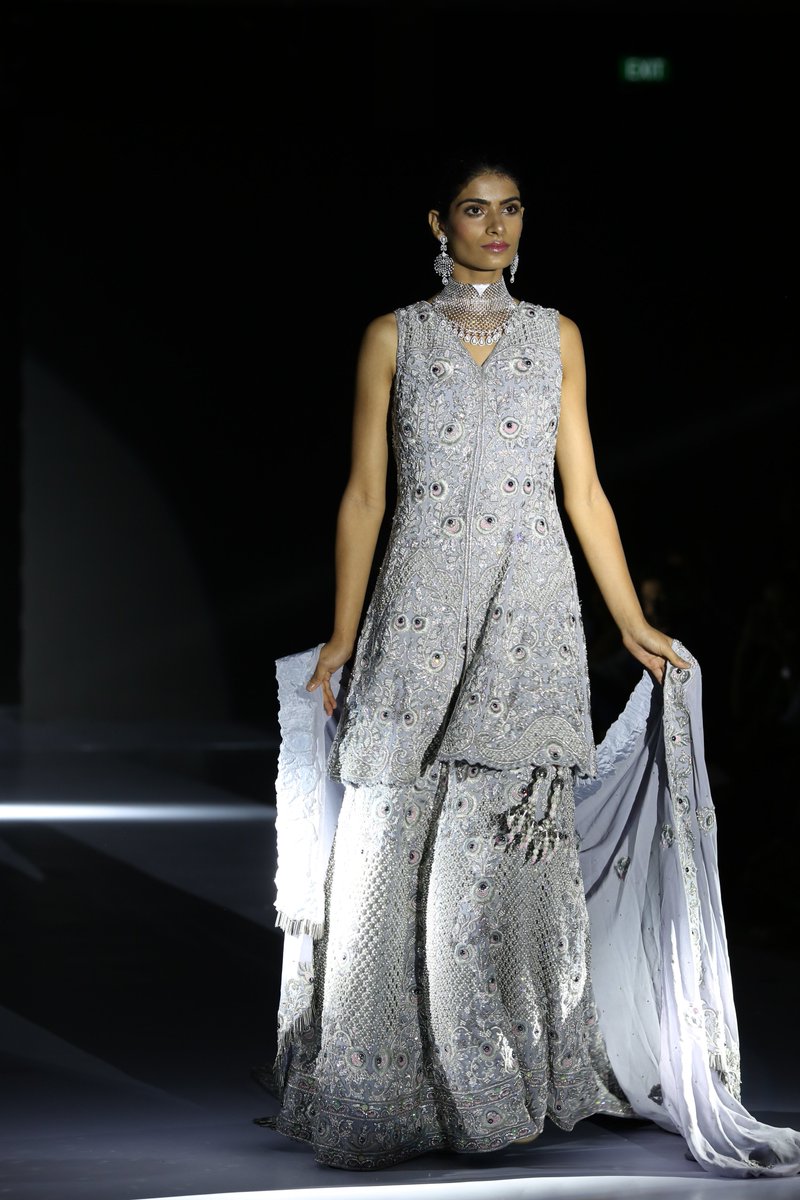 TimesFashionWk's tweet photo. A lovely collection unlike anything we've seen, presenting @merajekpehchaan at Blenders Pride Magical Nights Music CD's #BangaloreTimesFashionWeek 

Showstopper: @sushruthikrishn - FBB Femina Miss India 2016- First Runner Up

@bpft2018 https://t.co/bX7ITckCyO