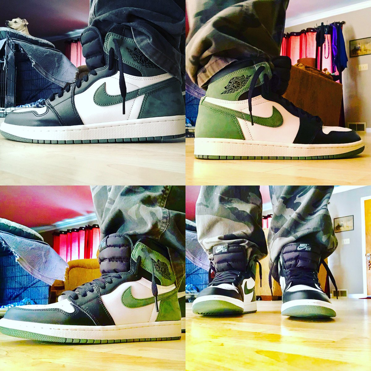 SAuthenticators's tweet photo. #7daysofJsChallenge
Not gonna blow your doors off with the Clay Greenโs but they look ๐ฅ with some camo.
#mj #jordan #jordan1 #claygreen #nba #nike #adidas #yeezy #converse #converse #louisvuitton #gucci #sneakers #supreme #shoes #sneakerhead #sneakerporn #hypebeast #kicks https://t.co/6VVXW37NGK