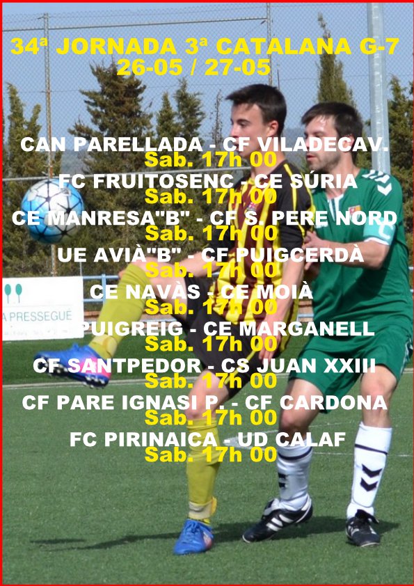 BucetaFidel's tweet photo. #3cat7 Última jornada! #Futbolcat
@cdcanparellada i @CFViladecavalls es juguen la #promoascens #2cat 
Als #Verds només els val el triomf.
Tarda de mòbils i WhatsApp @UE_Avia @cepuigreig @cenavasoficial i #PareIgnasiPuig en la lluita x eludir 2 plaçes descens. @regionalfutbol https://t.co/gO1OTDycm6