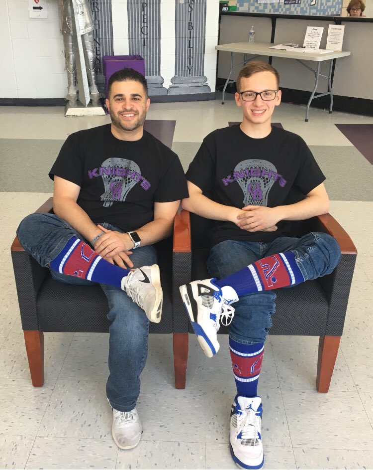Another successful takeover 👨🏻‍🏫 day with @SalDeRienzo ! It was my pleasure to help “guide” you today. Good Luck 🍀 at GWU next year. #quebecnordiques ⚜️