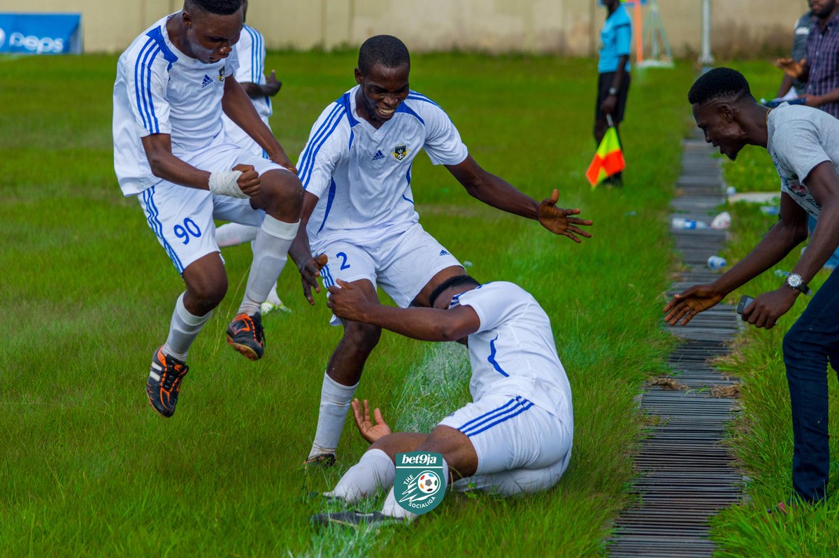 TheSociaLiga's tweet photo. Only one male team has scored 5 goals in a #Bet9jaSociaLiga match - the @TheRaineriFC. And they've done it twice. #SLFacts https://t.co/NbZzUA3CGk