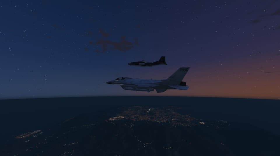 US_ASOC's tweet image. A fighter jet was scrambled last night to intersept a Russian Bomber over San Andreas.