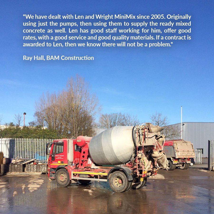 WrightMiniMix's tweet photo. Check out one of our testimonials from long-time client, BAM Construction 🤝😄 📝 Have you enjoyed working with us? Why not leave us a review? We appreciate all your feedback! ✍️👍 Check out our other testimonials 👉 https://t.co/m61tXscNTq https://t.co/7d6Bl6eJzj