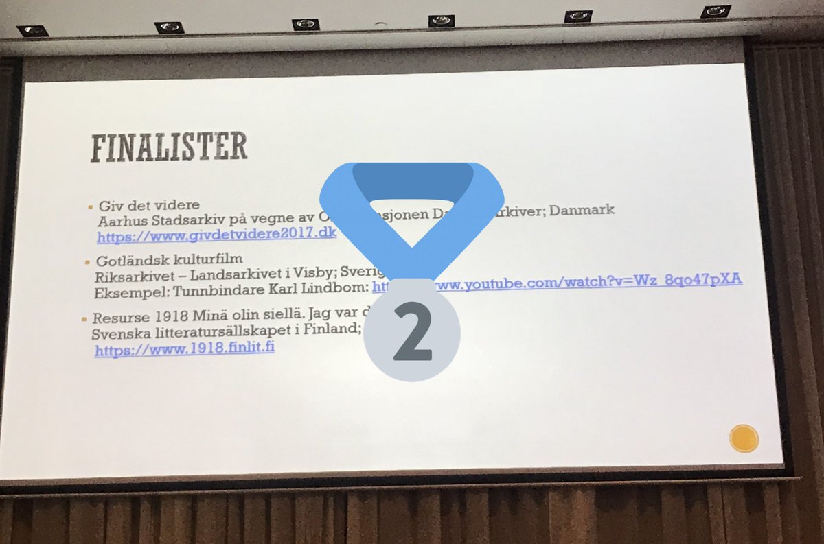 Superglad for prisen som Nordens andenbedste arkivformidling for Giv det videre #livshistorier #arkiver #aarhusstadsarkiv #Reykjaviknad2018