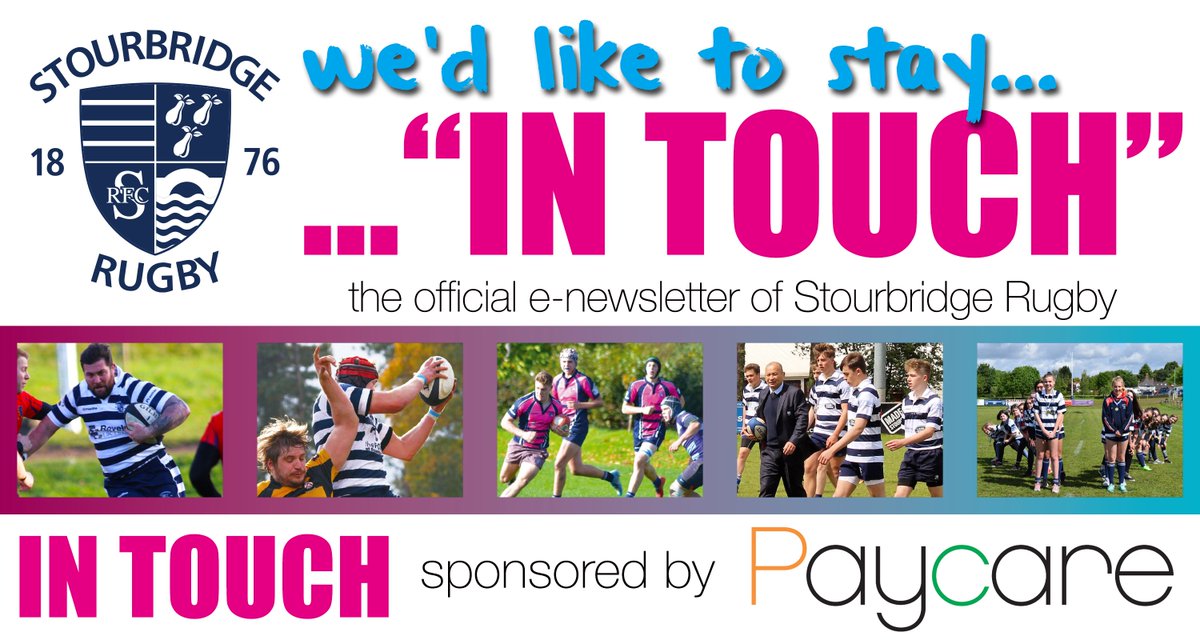 StourbridgeRFC's tweet photo. #HappyGDPRDay our GDPR edition of In Touch has just been sent https://t.co/9ihzjMj3ab https://t.co/bwAY51Z6Kx