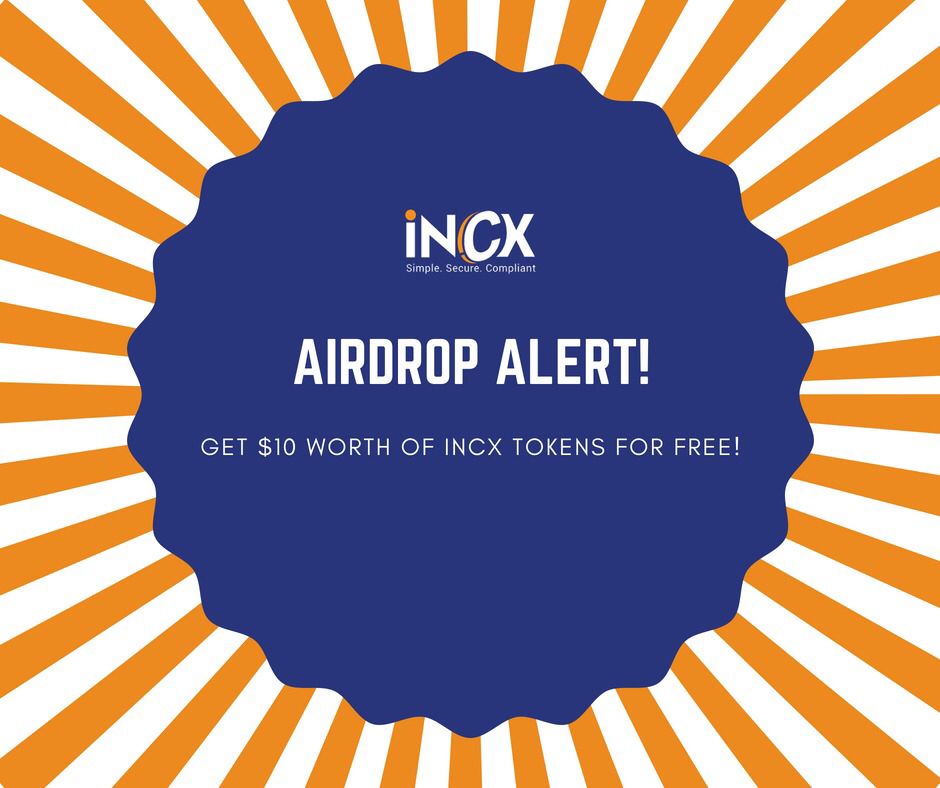 Get 400 INCX Tokens worth $10 by participating in the International CryptoX (INCX) Airdrop. Join now at buff.ly/2IRfh1a