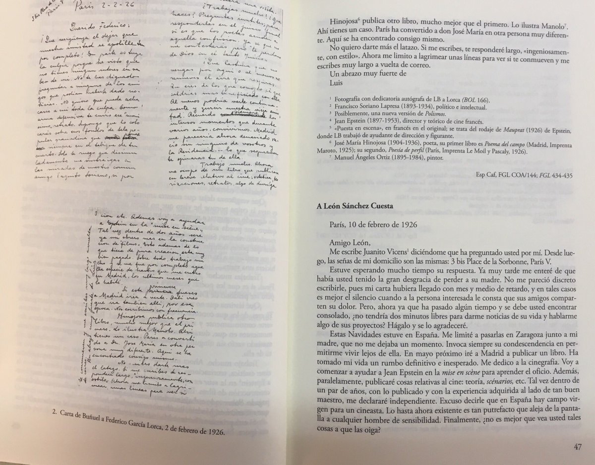 DiegoFMagdaleno's tweet photo. CΓ‘tedra publica una magnΓfica selecciΓ³n de la correspondencia de #LuisBuΓ±uel, a cargo de #JoEvans y #BreixoViejo. https://t.co/3c9vhPOXQs