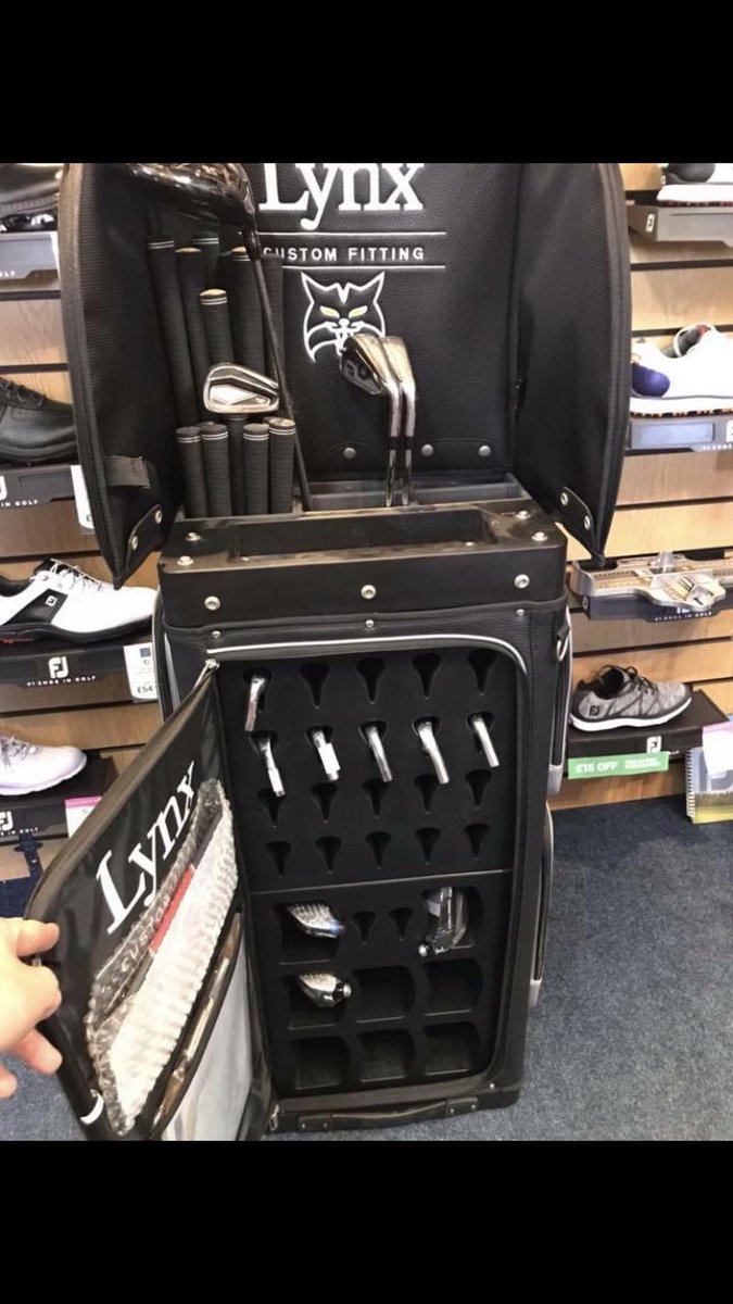 stubarrettgolf's tweet photo. @LynxGolfUK fitting cart arrived while I was away #happydays #golf #devon #pga #pro #fitting #golfdevon https://t.co/jSqW9Jo7sR
