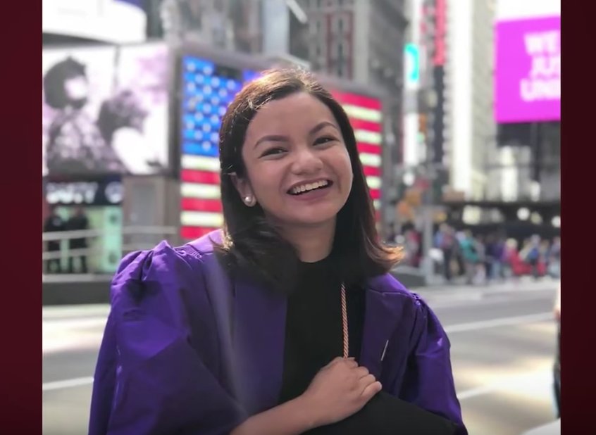 TFCNewsNow's tweet photo. Janelle Micaela Panganiban graduates @nyuniversity summa cum laude. She conferred the Alexander L. Shluger Award, the Founder’s Day Award, and will receive the Northern Star Award from the #PhilippineConsulate for her excellent academic achievement. - https://t.co/RyOZ2ULHx8 https://t.co/iKlBVq3uoM
