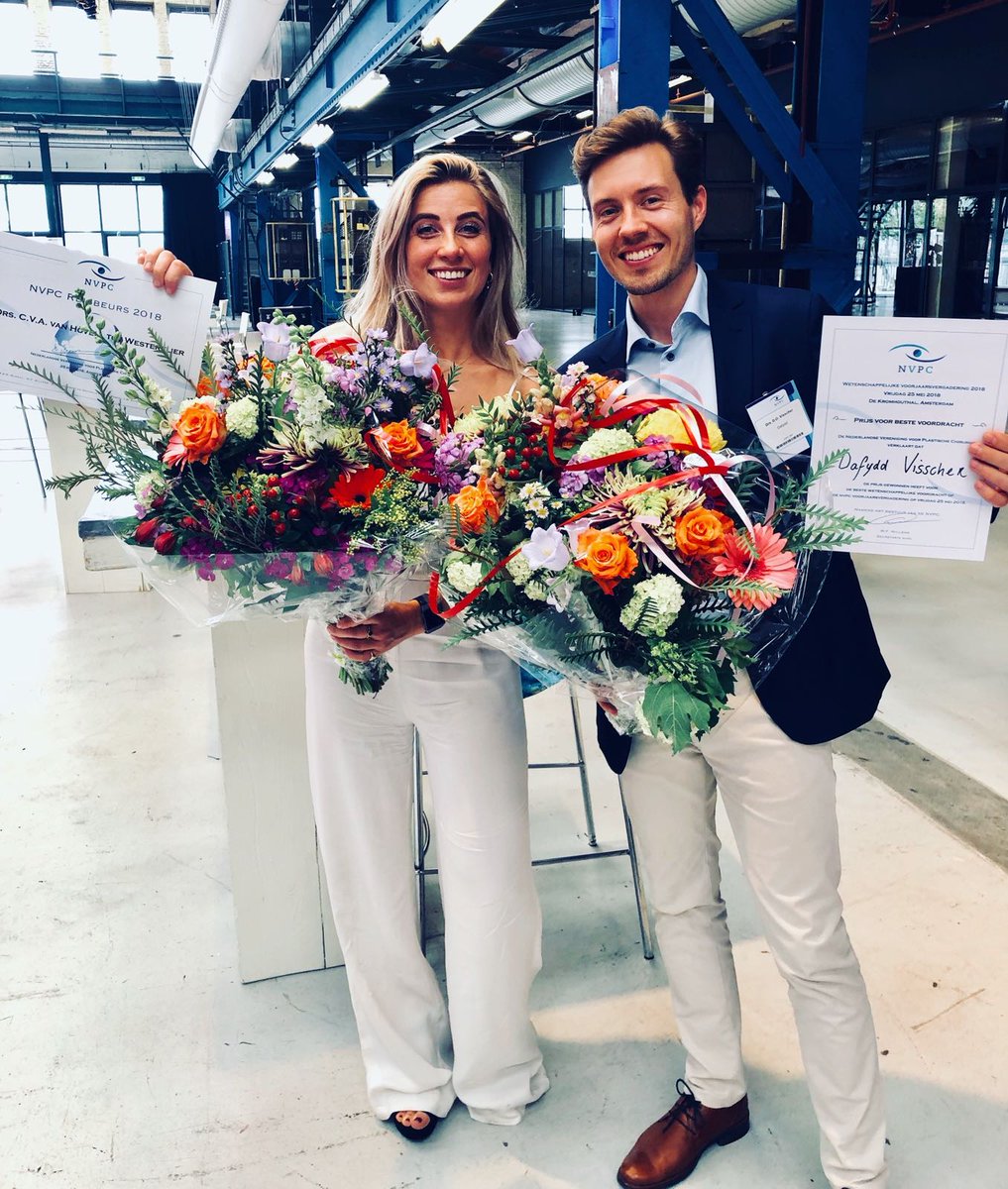 Dafydd Visscher (@dafydd_visscher) on Twitter photo Proud to be the winner of the best presentation award <a href="/nedverplastchir/">NVPC</a> for our collaborative project with <a href="/WFIRMnews/">Wake Forest Institute for Regenerative Medicine</a> on cartilage bioprinting. #Plasticsurgery @VUmcAmsterdam #Teamwork #Bioprinting #Cartilage #Mysciencenetwork @paulvanzuijlen. <a href="/clairevanhovell/">Claire van Hövell tot Westerflier</a> for travel grant! Proud to be the winner of the best presentation award <a href="/nedverplastchir/">NVPC</a> for our collaborative project with <a href="/WFIRMnews/">Wake Forest Institute for Regenerative Medicine</a> on cartilage bioprinting. #Plasticsurgery @VUmcAmsterdam #Teamwork #Bioprinting #Cartilage #Mysciencenetwork @paulvanzuijlen. <a href="/clairevanhovell/">Claire van Hövell tot Westerflier</a> for travel grant!