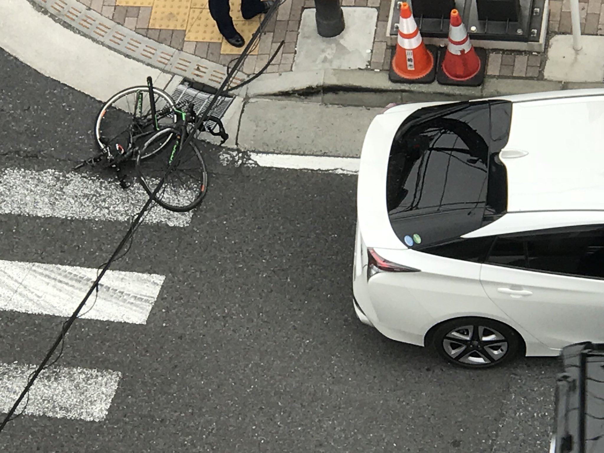 事故車の自転車事故 電車事故