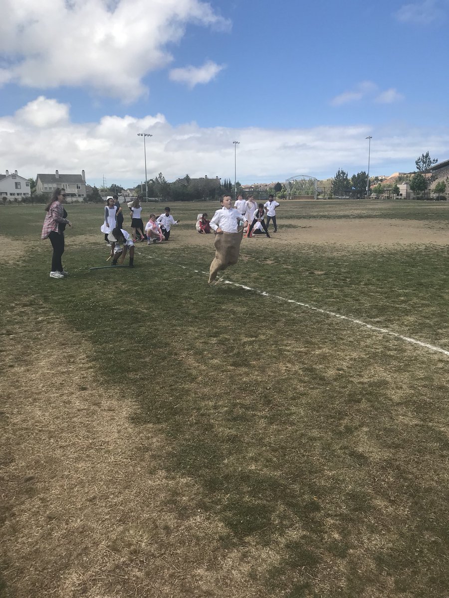 Colonial Day was a success! 5th grade students embraced the festive village of Ocean Air today. #OASharks #engagedlearners