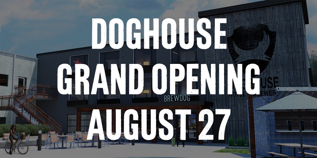 BrewDogUSA's tweet photo. We’ve got BIG news to kick off the long weekend with a bang - @TheDogHouseCbus grand opening date is set! We can’t wait to open the doors to the world’s 1st crowd-funded craft beer hotel and celebrate in this  immersive craft beer experience with our loyal fans!

#TheDogIsComing https://t.co/Se2Kx5lC2b