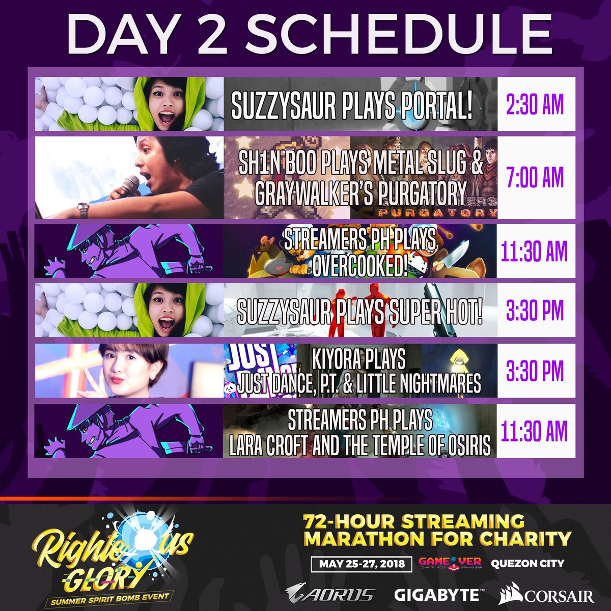 RumbleRoyalePH's tweet photo. THE FUN IS NOT STOPPING FOR HERE'S OUR SET OF STREAMERS AND GAMES FOR DAY 2!

Watch us here!
https://t.co/G0sbVgPPQv
https://t.co/G0sbVgPPQv

REIGN SUPREME!

#RIGHTEOUSGLORY
#RIGHTEOUSGLORYSummerSpiritBomb
#StreamersPH
#SupportPinoyStreams https://t.co/xmucDsQRbu