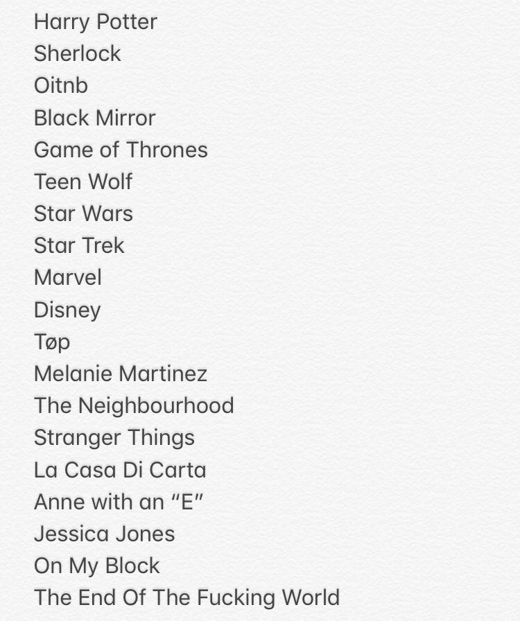 morxarty's tweet image. (sicuramente ne avrò dimenticati moltissimi, ma vabè fa niente)
#FandomSegueFandom