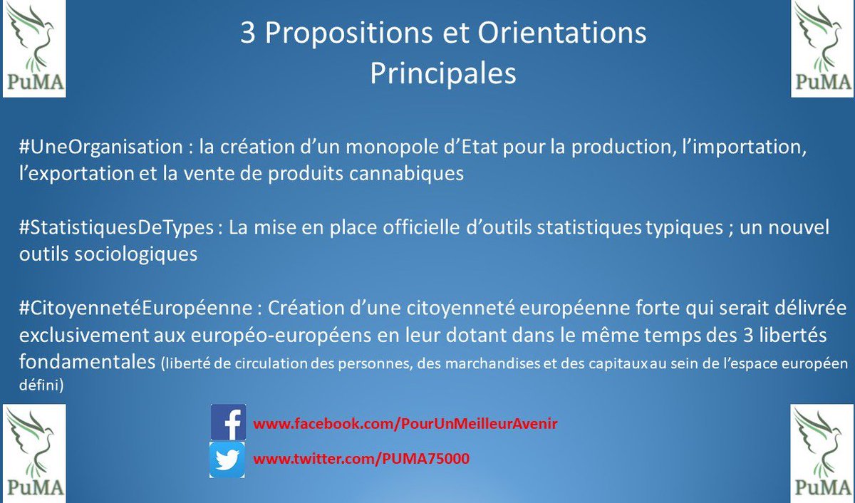 puma75000's tweet photo. Un exemple des propositions & orientations de l'#AssociationPUMA
#UneOrganisation
#StatistiquesDeTypes
#CitoyennetéEuropéennes
N'oublions pas le Revenu de bien-être minimum #RBM
Une #Association #Sociétale et #Politique, #Transpartisane, #SansGluten ;-)
#VivaTech #Numérique https://t.co/LMPPKa0Psw