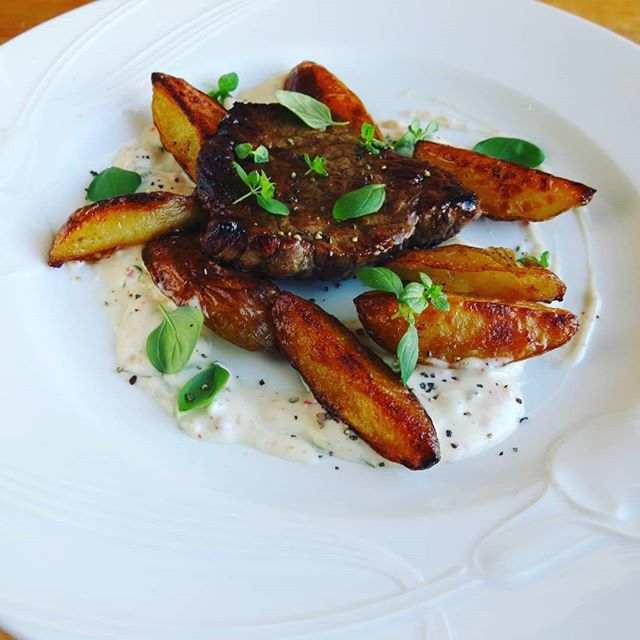 Dillgravlax On Twitter Steak And Rustic Country Fries With A