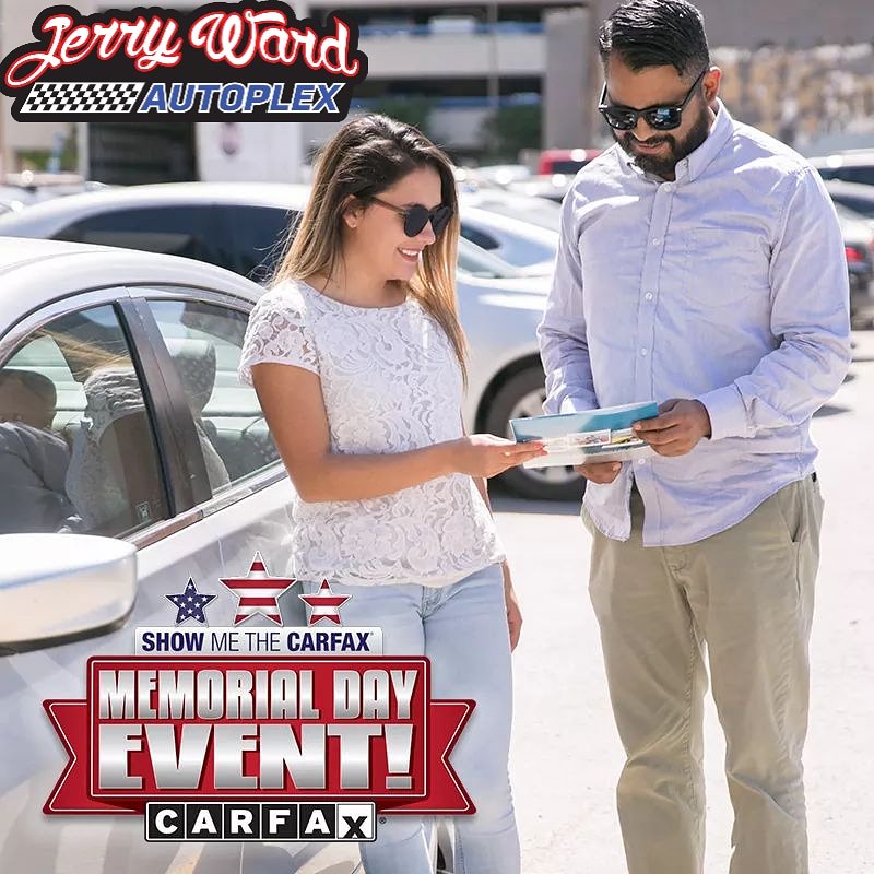 JerryWardAuto's tweet photo. CARFAX comes standard with us here at Jerry Ward Autoplex.
#carfax #MemorialDayEvent https://t.co/RHEx8CpLiz