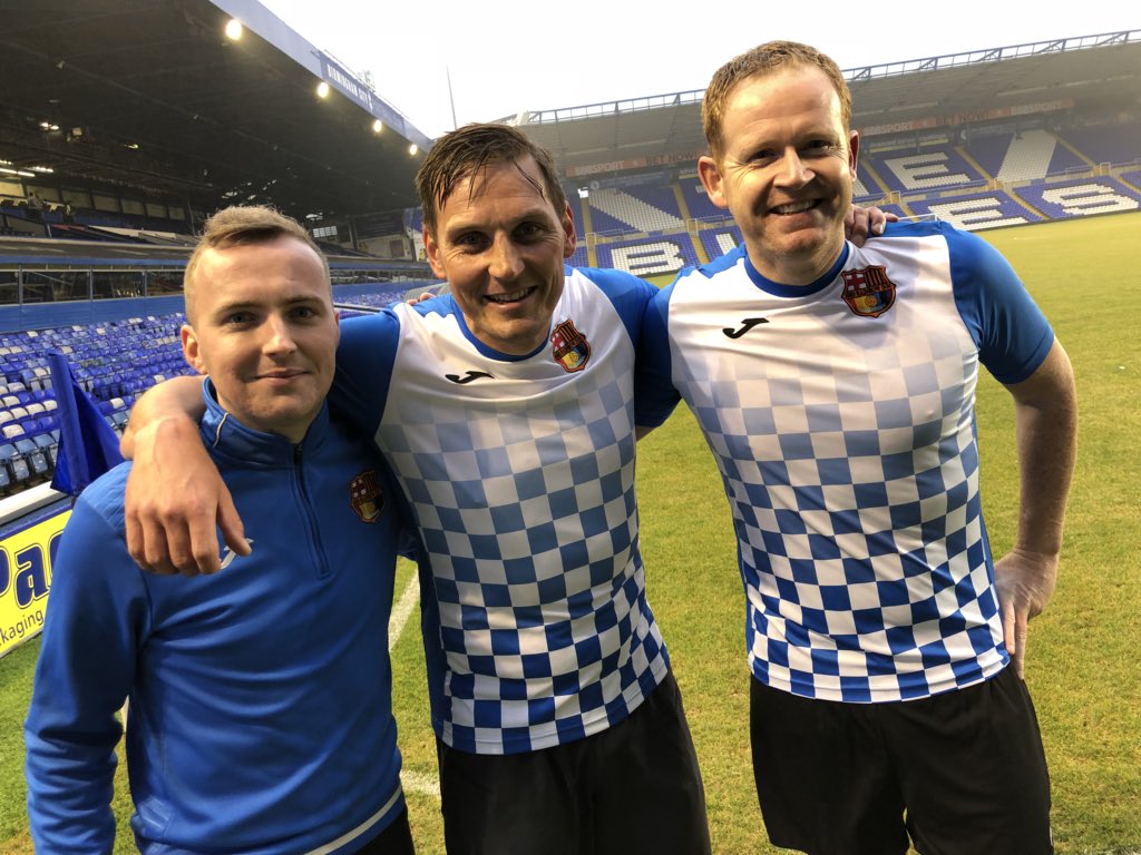 Amazing to have <a href="/BCFC/">Birmingham City FC</a> legend <a href="/darrenpurse/">Darren Purse</a> on the CL team! A typically solid first half from him, he battled the M6 to get here in time! #CLfamily #BCFC #KRO