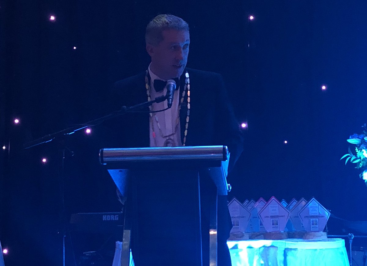 There he is! Wexford’s (cough, Kildares) Niall Reck from @Graphedia - president at @WexfordChamber opening tonight’s #WexBizAwards best of luck to all the finalists tonight ✨